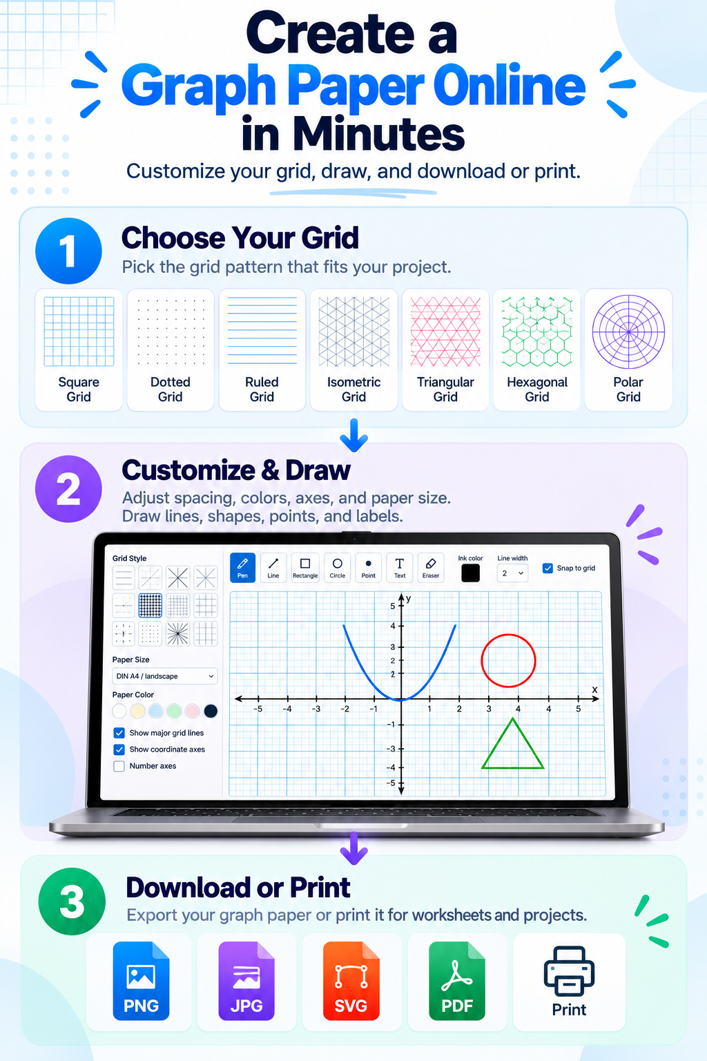 Create Virtual Graph Paper Online in Minutes