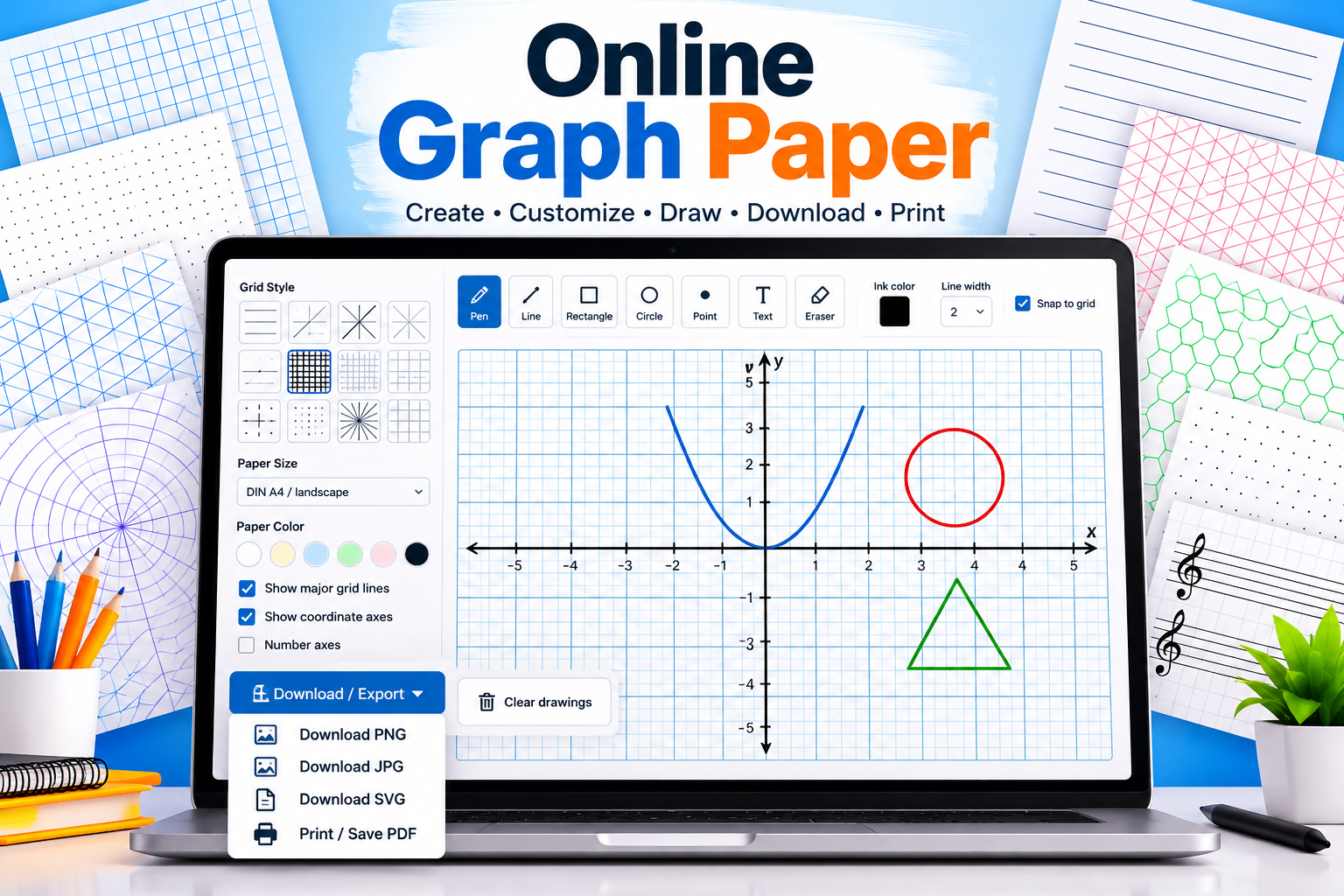Online Graph Paper Generator